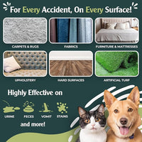 Sprinkle & Sweep Pet Stain and Odor Remover - Super Concentrated Pet Odor Eliminator - No Scrubbing Dog & Cat Urine Enzyme Cleaner Destroyer - Carpet Cleaner for Multiple Surfaces (24 oz Pack of 2)