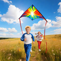 Xida large dragon delta kite for kids, 55 x 61.8 inch ripstop polyester with flying line - view 27