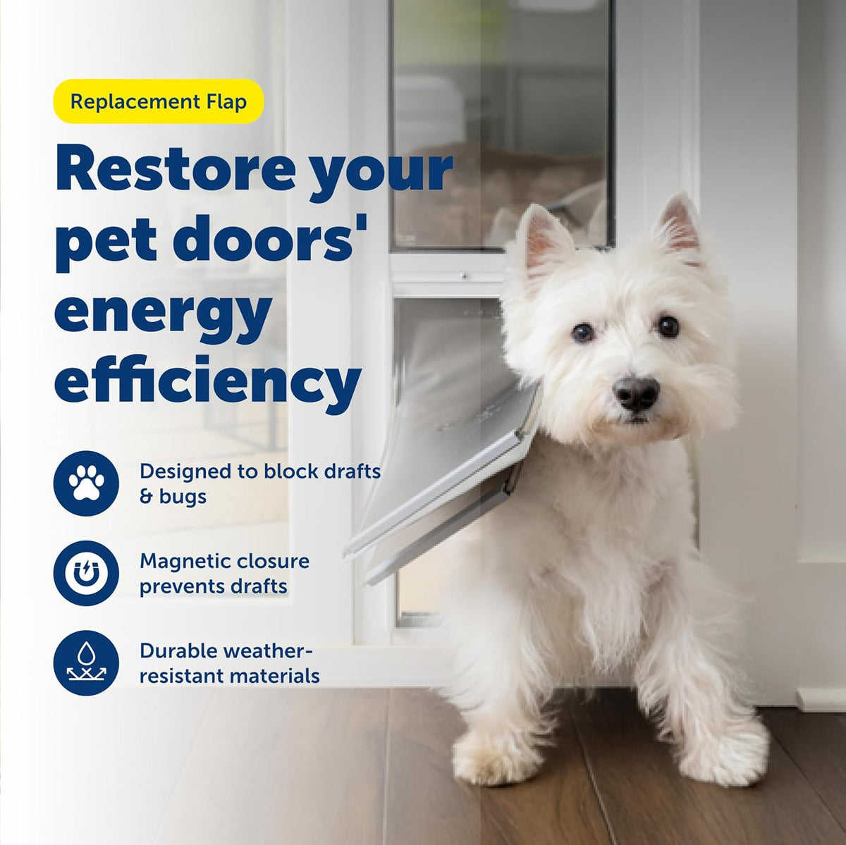 PetSafe Freedom Replacement Pet Door Flap, Non-Toxic Material - Small (Pack of 1) - image 2
