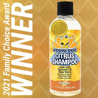 Bodhi Dog Refreshing Orange Citrus Shampoo - Deep Cleaning Coconut & Aloe Formula - Natural Soothing, Moisturizing Pet Wash for Dogs, Cats, Puppies - Tear-Free (17 Fl Oz)