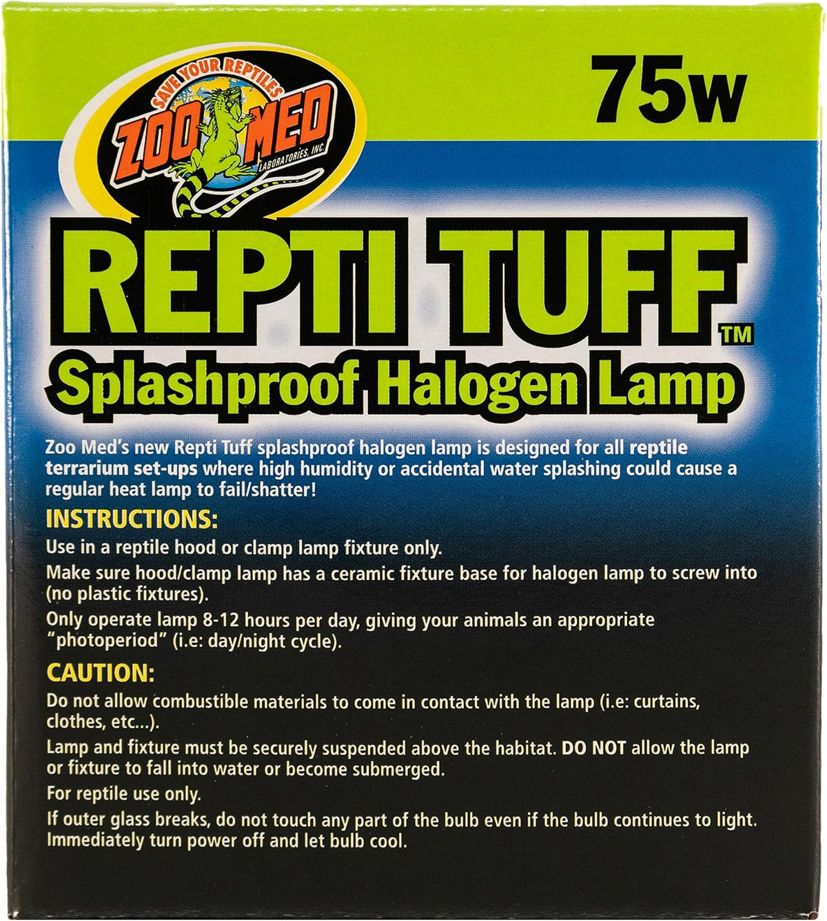 Zoo Med Turtle Tuff Splashproof Halogen Lamp 75 Watts – Essentials for Reptiles And Amphibians - 75 W (Pack of 1) - image 3