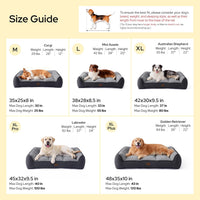 Bedsure SupportMax Extra Thick Orthopedic XL Dog Beds Large Sized Dog – Essentials for Dogs - Grey / 35"l X 25"w X 8"th - image 4