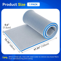 8-Layer Fast-Acting Aquarium Filter Pad - 47.24"x15.75"x0.6" (1 Pack) - image 2