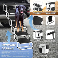 Dog Stairs for Large Dogs - 6-Steps / 16" W x 38-43" H - image 3