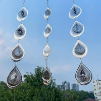 Water Droplets Bird Scare Discs Set-Highly Reflective Double-Sided - Water droplet shape - image 4