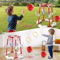 NIPLOOOW Pool Basketball Hoop - Floating Basketball Hoop-Red - image 3