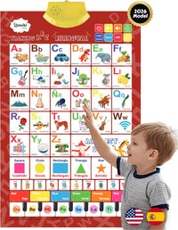 Bilingual English & Spanish Interactive Alphabet Wall Chart - ENG + ES (Chart)