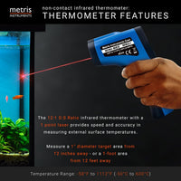 Metris Digital Infrared Thermometer for Aquarium Fish Tank - image 3
