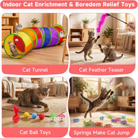 AILUKI 35PCS Cat Toys Variety Pack for Indoor Cats - Red - image 4
