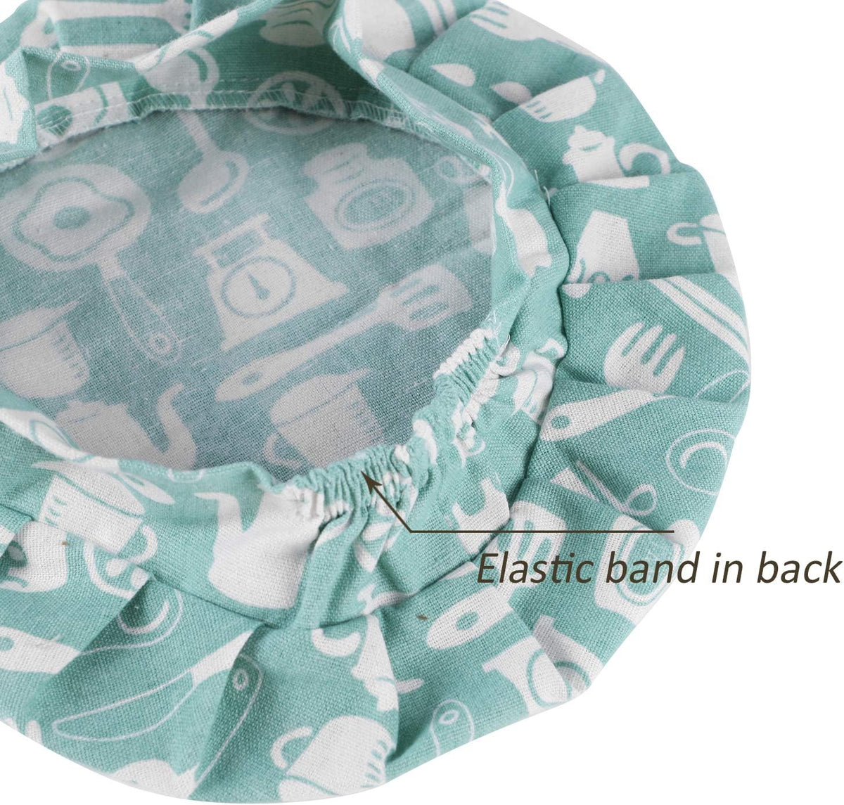 Aurya kids apron and chef hat set in light blue with front pocket and adjustable strap - view 15