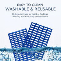 Premium Plastic Rabbit Cage Mats, 15x10 Mat - 12 Pack / Blue - image 3