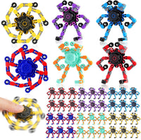 12PCS Transformable Fidget Spinners for Kids Adults - 36colors - image 3