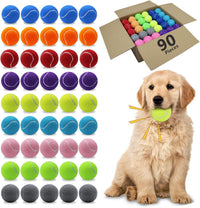 Magicorange Dog Tennis Balls - Multi-colored / 90 Pack