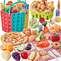 LAUGIGLE Pretend Play Food for Kids Kitchen - Pink / 13 x 8 x 5 in