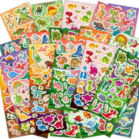 48 Sheets Stickers for Kids - 36 dinosaur stickers