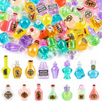 Furjane 45 miniature magic potion bottles with vintage labels for a dollhouse - view 10