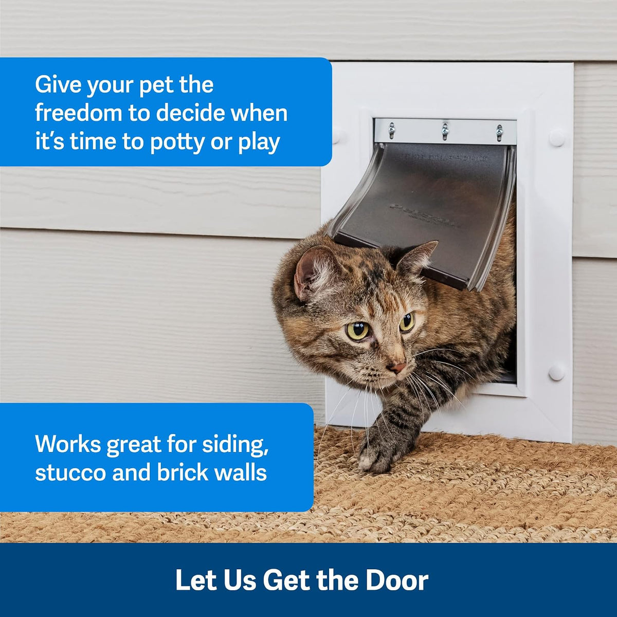PetSafe Wall Entry Pet Door, Telescoping, Dogs up to 100 lb - Large - image 3