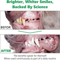 Teeth Cleaning Powder for Dogs - Dental Freshener with Probiotics for Bad Breath, Plaque, Tartar - Dental Care for Small, Medium, Large Dogs - 80g