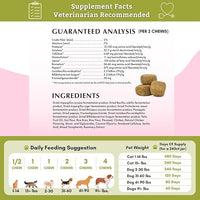 Wholistic Pet Organics:Dog Probiotics and Digestive Enzymes-Probiotic Chews for Dogs Digestive Health,Support Gut Health Immune Supplement Prevents Dog Digestive Problems (Original, 240 Count)