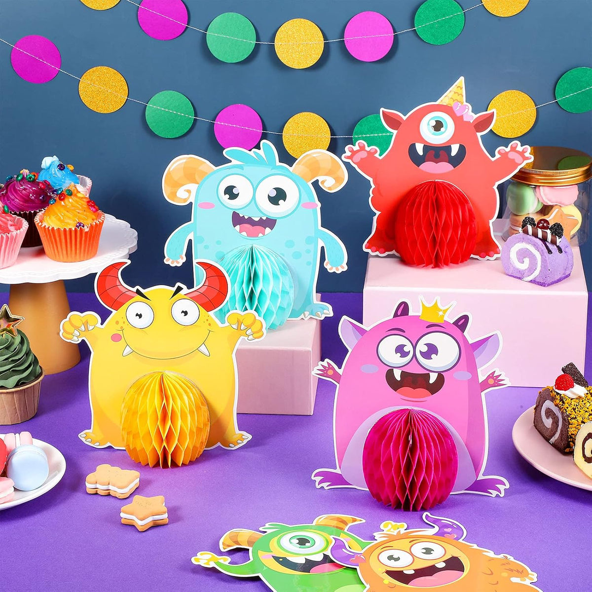 Outus 9 Sets Monster Honeycomb Centerpieces - image 4