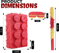 Mushroom Pinatas Bundle with a Blindfold and a Bat - Block - image 2
