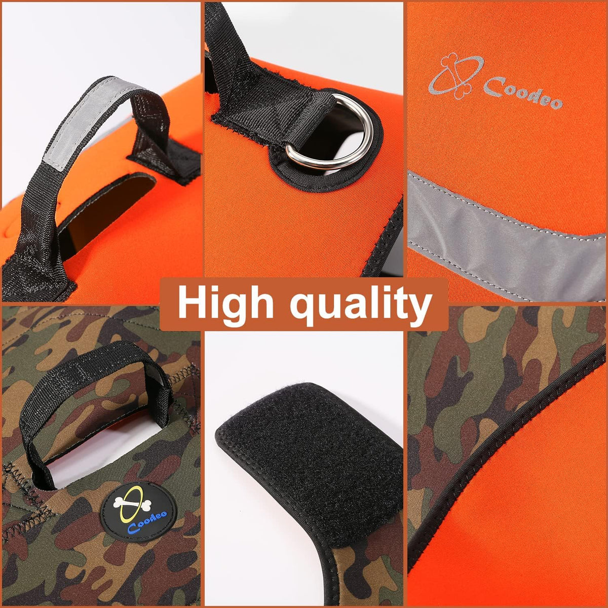 Coodeo Dog Hunting Vest Orange - Medium - image 2