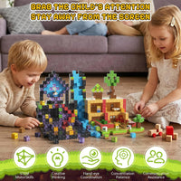 200PCS Magnetic Building Blocks Set - Forest 300PCS 0.78 in Size - image 2
