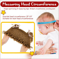 Halloween Cabbage Costume Yarn Wig - Brown 1 / Loop Pigtails - image 2