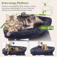 Globlazer Giant Cat Tree for Indoor Large Cats, F83 - 83inch / Dark Grey - image 2