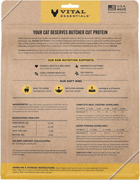 Vital Essentials Freeze-Dried Raw Duck Meal or Mixer Cat Food Soft Nibs | 99% Duck, Organs & Bone | 12 oz