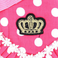 No Pull Polka Dot Small Dog Puppy Cat Harness with Crown - Pink / S(Chest Girth 12.6";Neck Girth 7.9") - image 4