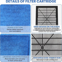 12 Pack Aquarium Filter Cartridges Designed for Maruneland Penguin Power Filter, Compatible with Marineland Penguin Power Filters 200/350, for Tech EZ-Change #3