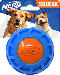 Nerf Dog 3in TPR EXO Squeak Ball - Blue/Orange