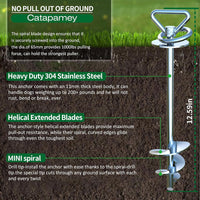 Dog Tie Out Cable and Stake, with 30FT Heavy Duty Cable - dog stake GT+30ft/150lbs - image 4