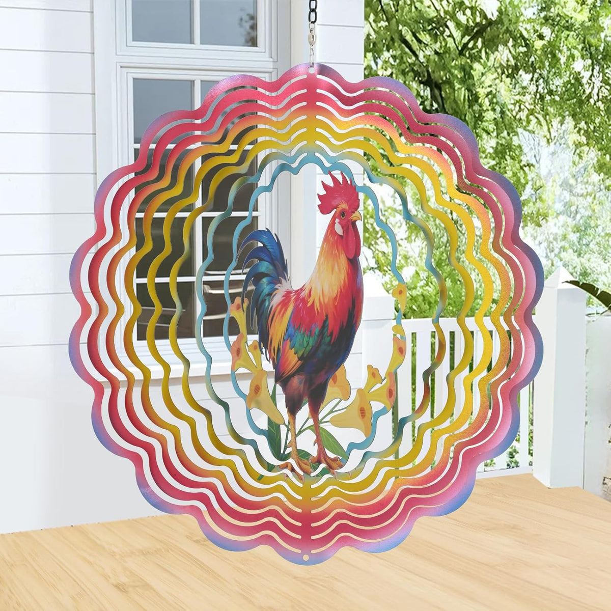 Cawalap Wind Spinners Outdoor Butterfly - Chicken / 12 Inch - image 2