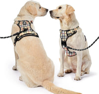 NESTROAD Dog Harness for Medium Sized Dog - Checkered Beige / Small - image 4
