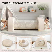 BanaSuper 7-piece gray kids foam climbing blocks playset for indoor play - view 7