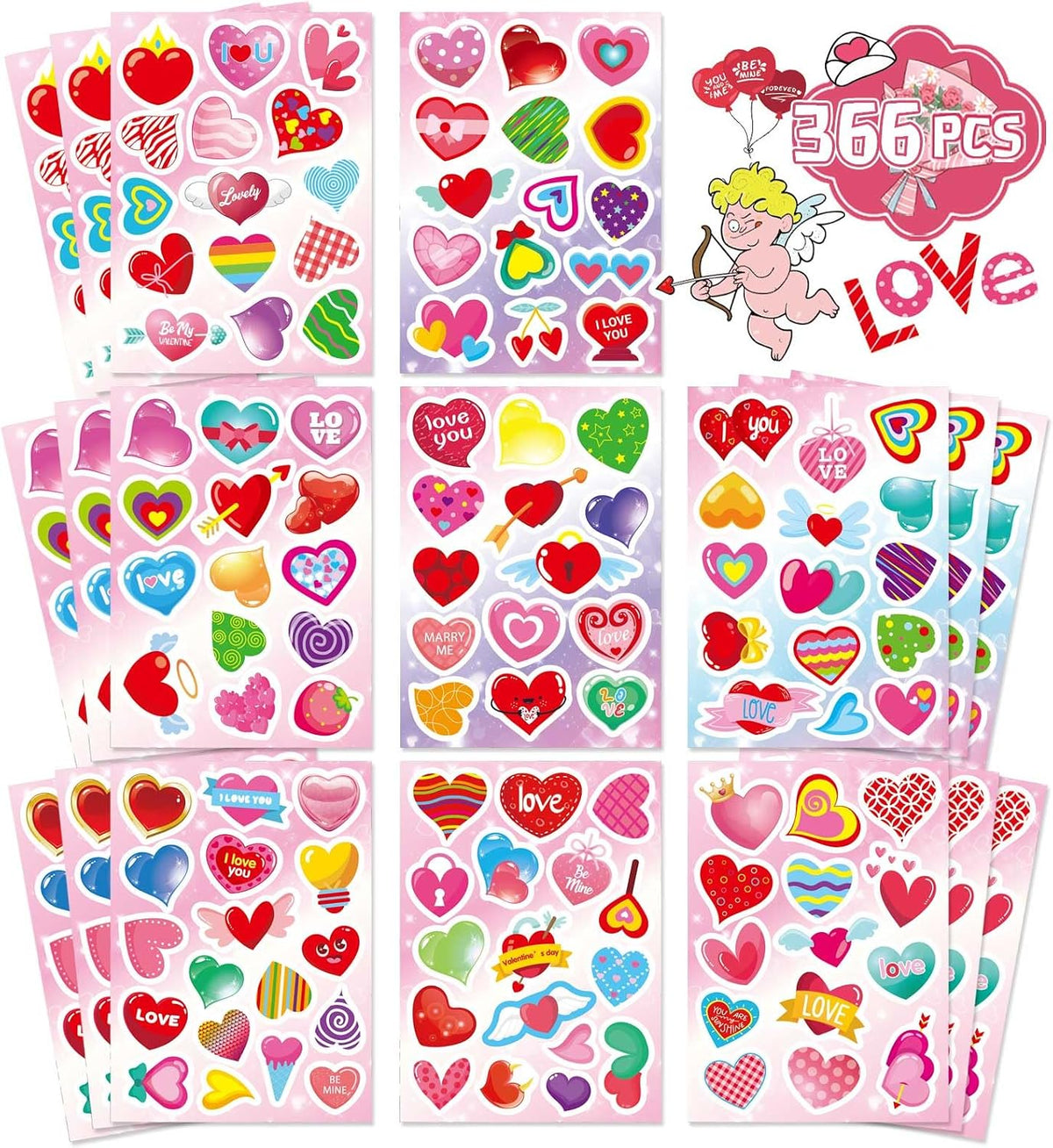 DUJAA 640-piece fall stickers for kids with pumpkins, leaves and scarecrows - view 3