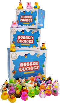 100 Assortment Rubber Duck Toy Duckies for Kids - 50-Pack - image 2