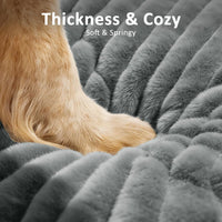 FURTIME Dog Beds Large Sized Dog, Washable Dog Bed for Crate - Grey / XL(44"x31"x4") - image 2