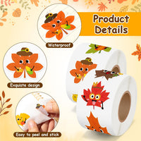 BeYumi Halloween Neon Christian Sticker - Fall Cute Leaf - image 3