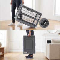 28" L Collapsible Dog Crate for Dogs - Gunmetal / 27.95 x 18.9 x 21.65 in - image 3