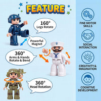 Mruikeny 12 Pieces Large Magnetic Figures for Kids Ages 3 4 5 6 7 8+ – Fun for Kids & Family - Green - image 4