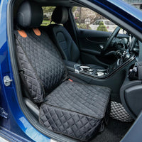 2 Pack Pet Car Seat Cover for Front Seat - black - image 2