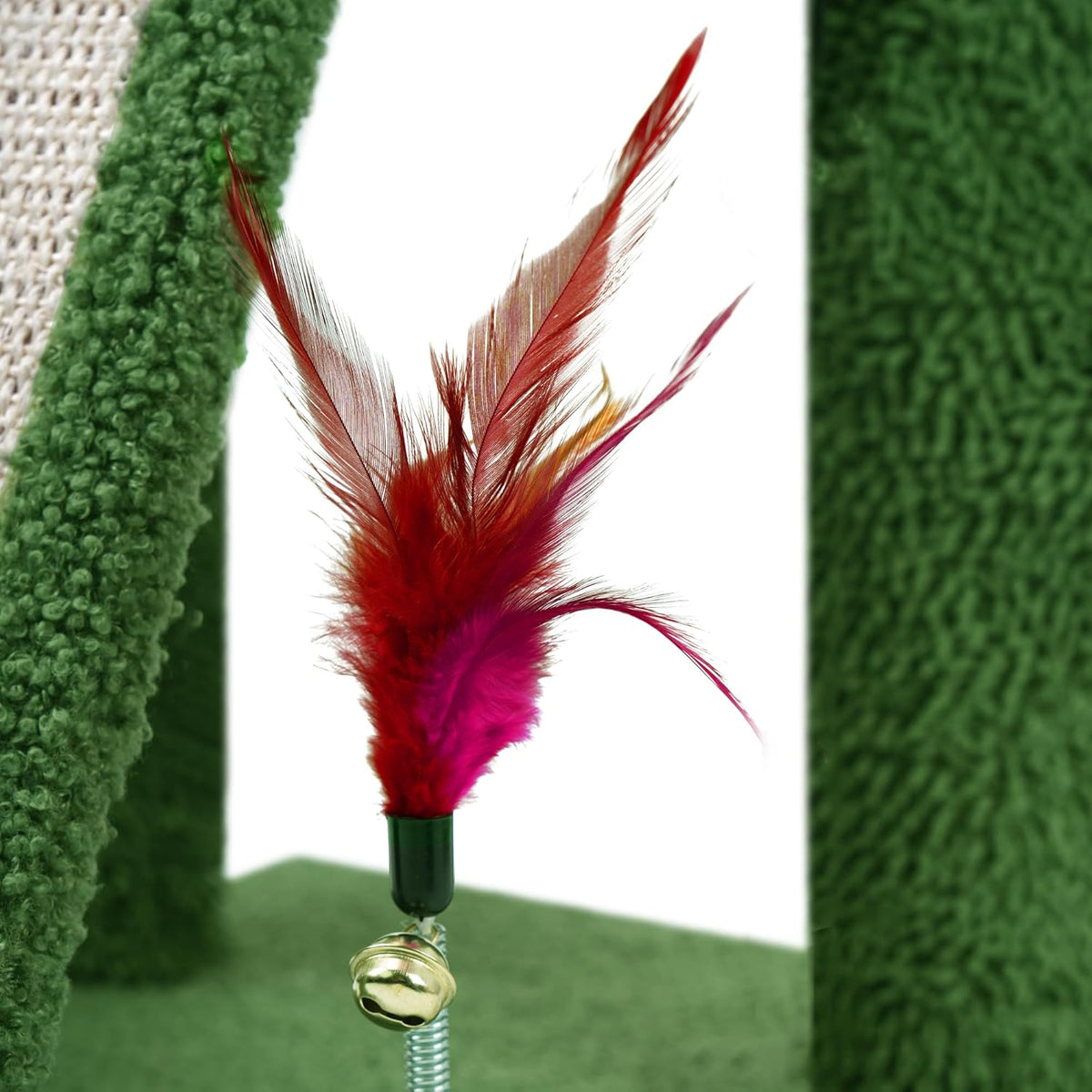 TWDEPART Cat Tree Tower with Cat Scratching Post for Indoor Cats - Green - image 3
