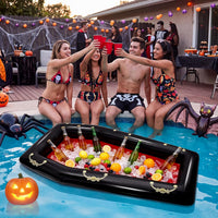 Aoriher 1 Pack 52" Halloween Inflatable Coffin Cooler Fake Coffin - Red / 1 - image 3