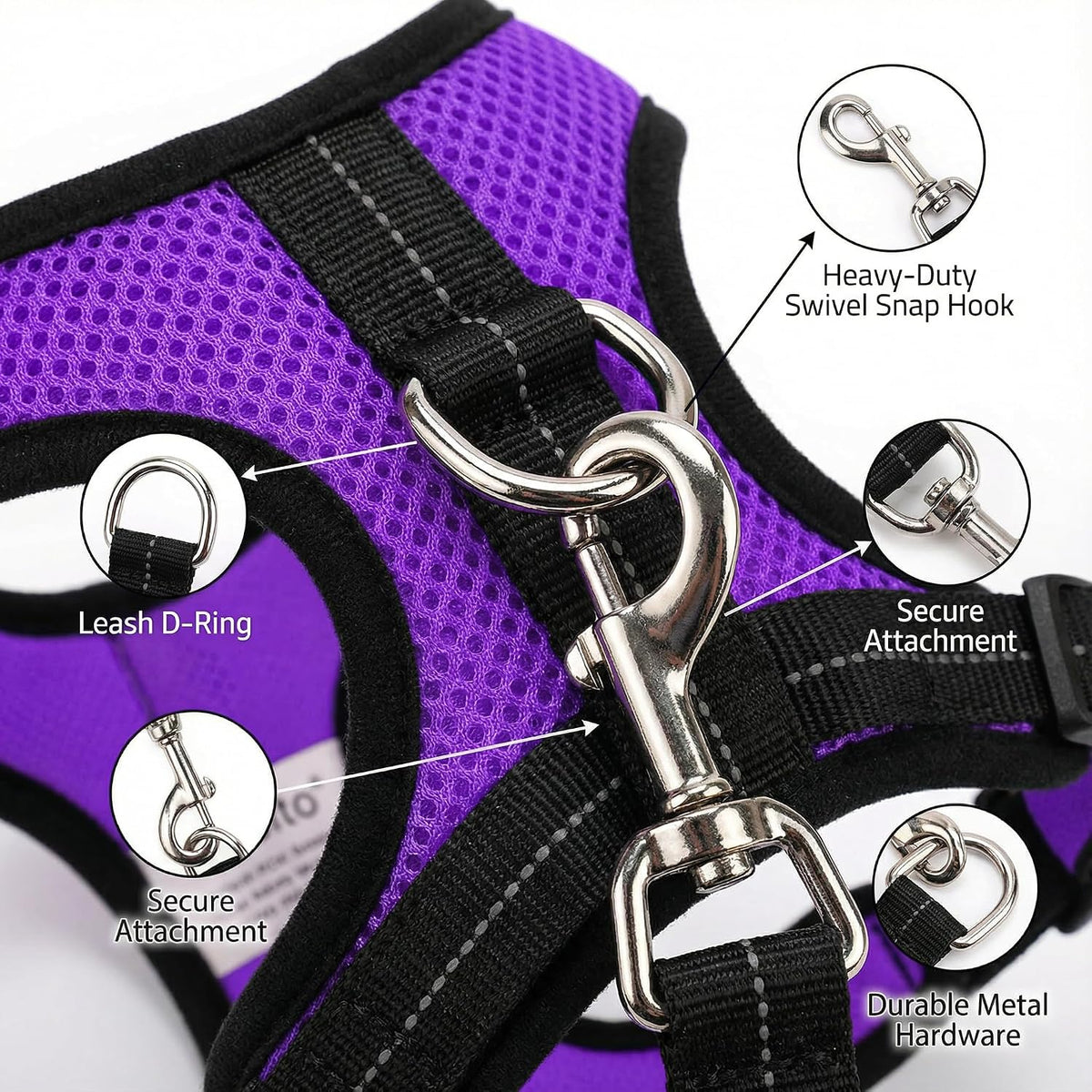 Adjustable Chicken Harness Diaper - Small / Purple - image 2