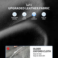 Dog Car Seat Cover for Back Seat, Hard Bottom - L - For Cars/ Mid-Size SUV/ Small Truck / All Black - image 3