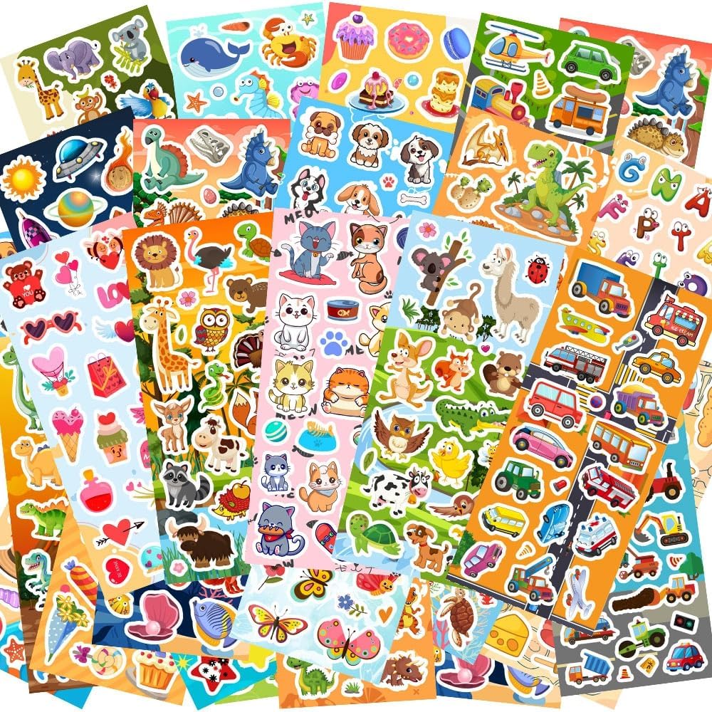 48 Sheets Stickers for Kids - 48 stickers for kids