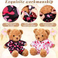 Civaner 2 Pack Bear Clothes Stuffed Animal Outfit Pajamas - Heart - image 4